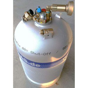 Kit 1 Bouteille Alu Gpl Reservoir Rechargeable Latéralement 27L Alugaz